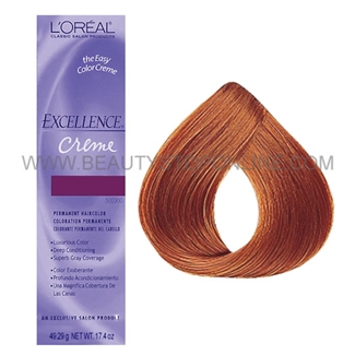 L'Oreal Excellence Creme Permanent Hair Color, Dark Copper Golden Blonde No.7.43, 1.74 oz